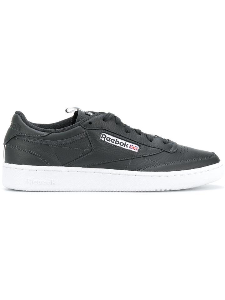 Reebok Paneled Lace-up Sneakers - Black