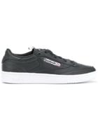 Reebok Paneled Lace-up Sneakers - Black