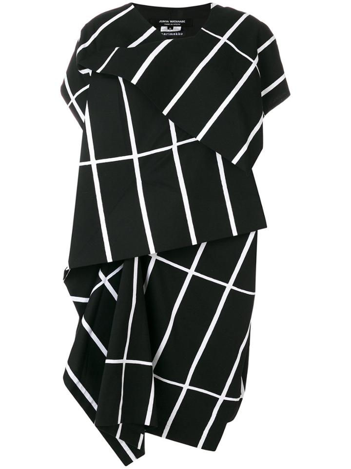 Junya Watanabe Comme Des Garçons Grid Print Dress - Black