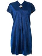 Mm6 Maison Margiela Lurex Shift Dress - Blue