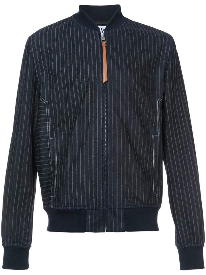 Loewe Striped Bomber Jacket - Blue