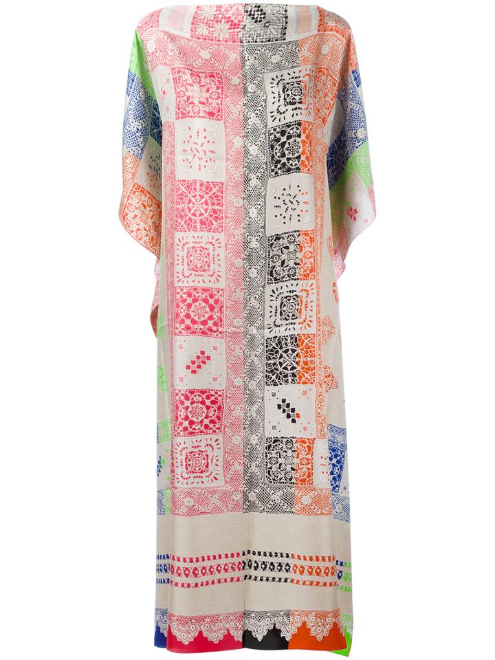 Pierre-louis Mascia Patterned Shift Dress, Women's, Silk
