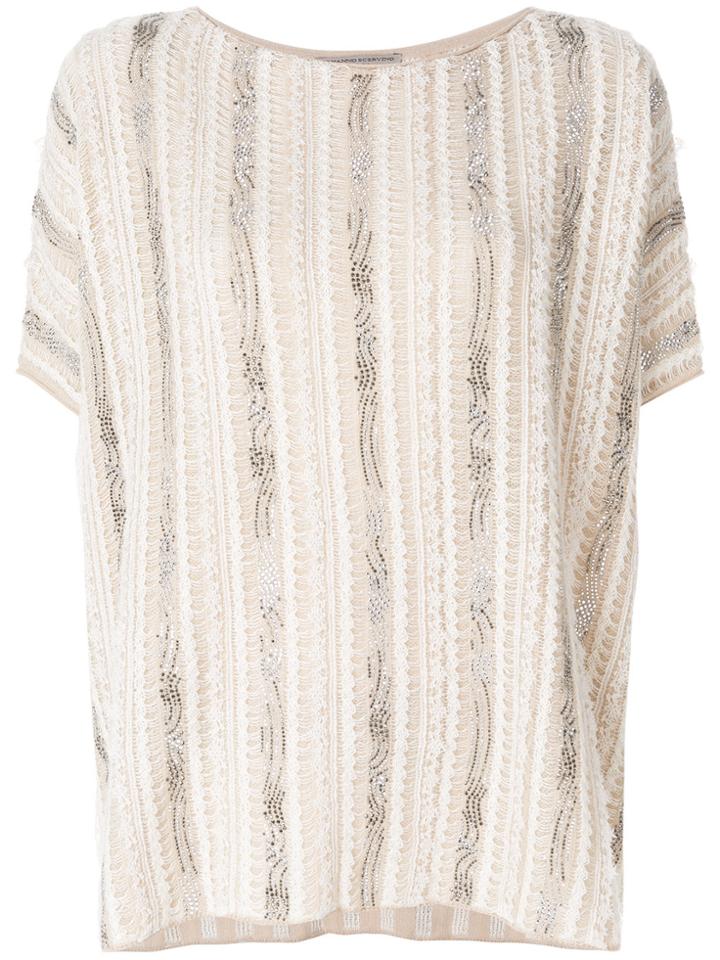 Ermanno Scervino Oversized Slouchy T-shirt - Nude & Neutrals