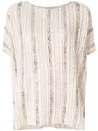 Ermanno Scervino Oversized Slouchy T-shirt - Nude & Neutrals