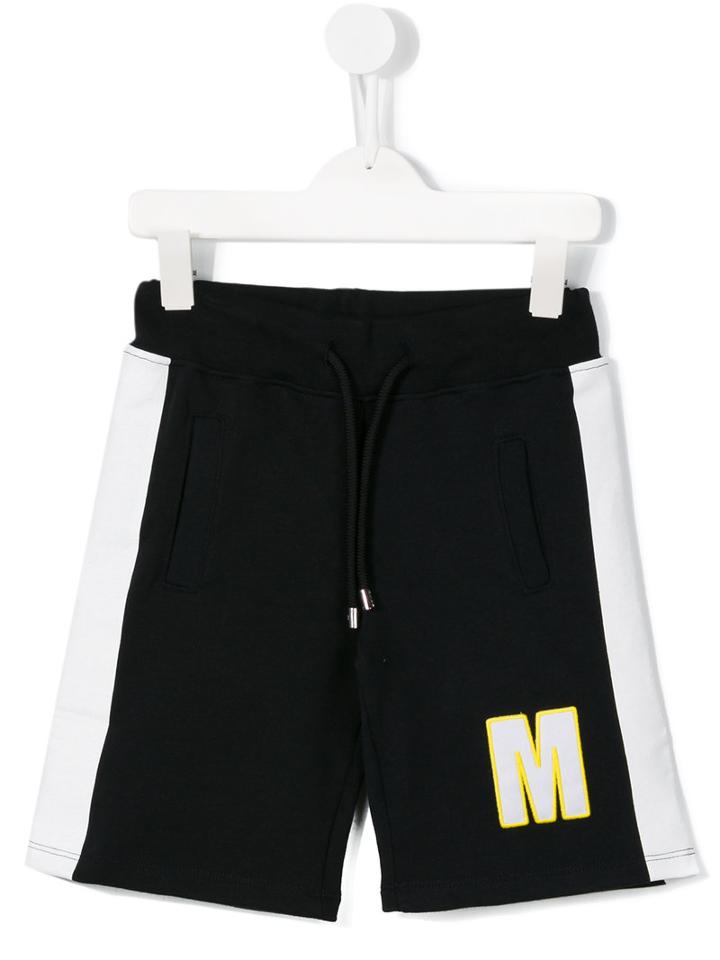 Msgm Kids M Logo Sweat Shorts, Boy's, Size: 10 Yrs, Blue