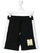 Msgm Kids M Logo Sweat Shorts, Boy's, Size: 10 Yrs, Blue