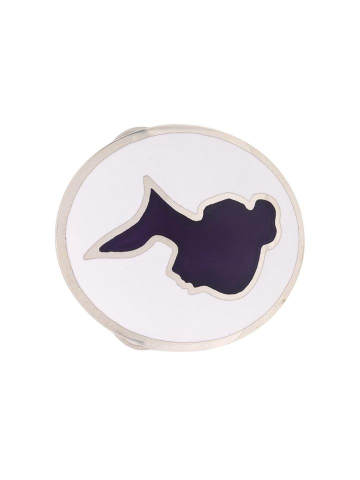 Silhouette Enamel Cameo Bracelet, Women's, White