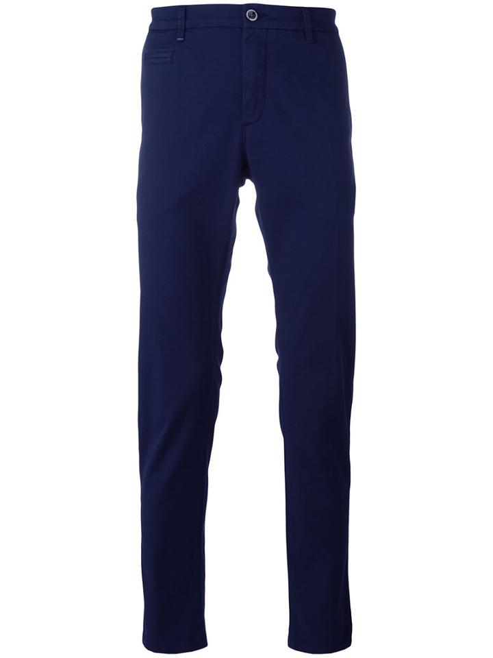 Re-hash Slim-fit Trousers, Men's, Size: 38, Blue, Cotton/spandex/elastane