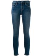 Current/elliott Mid-rise Skinny Jeans - Blue