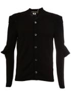 Comme Des Garçons Homme Plus Elbow Detail Buttoned Cardigan