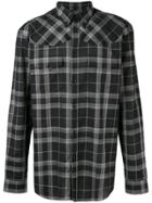 Givenchy Plaid Pattern Shirt - Black