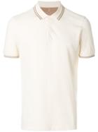 Brunello Cucinelli Contrast Trim Polo Shirt - Nude & Neutrals