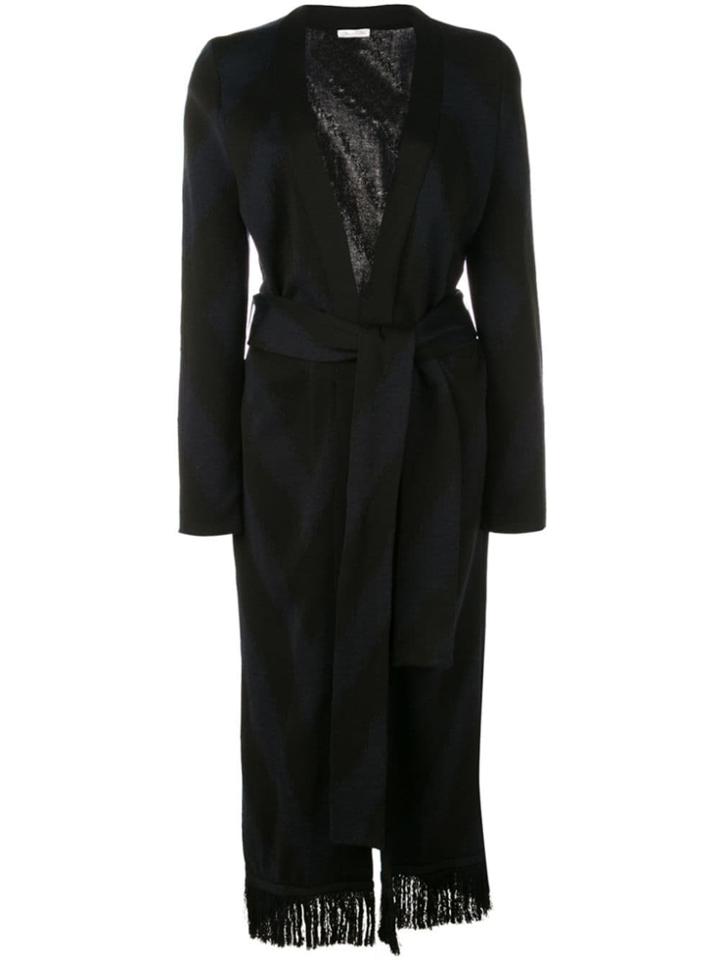 Oscar De La Renta Wrap Tie Dress - Black
