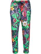 Gucci Cropped Floral Track Pants - Multicolour