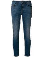 Alexander Mcqueen Cropped Skinny Jeans - Blue