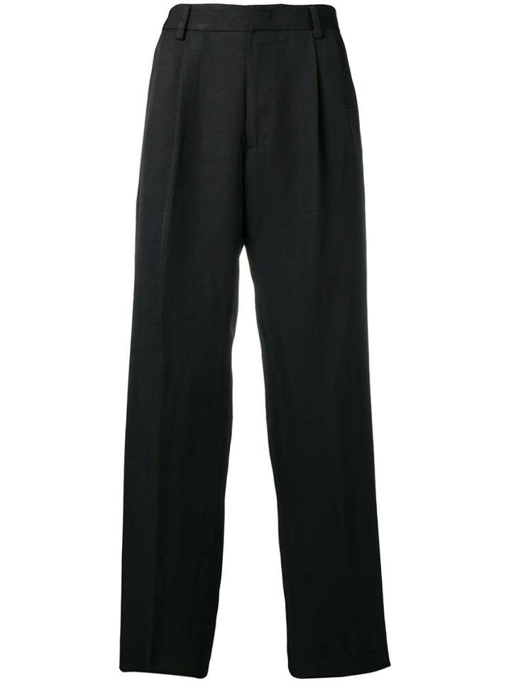 Roberto Cavalli Loose Fit Tailored Trousers - Black