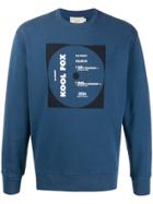 Maison Kitsuné 'kool Fox' Print Sweatshirt - Blue