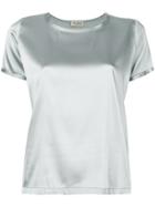 Blanca Metallic Short-sleeve Top - Grey