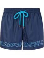 Frankie Morello Logo Swim Shorts - Blue