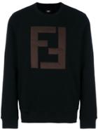 Fendi Ff-logo Sweatshirt - Black