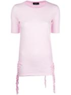 Dsquared2 Ruffle-trimmed T-shirt - Pink