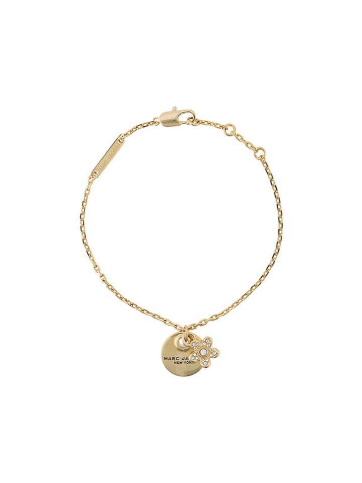 Marc Jacobs Logo Charm Bracelet - Metallic