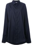 Strateas Carlucci Oversized Shirt, Women's, Size: M, Black, Cotton