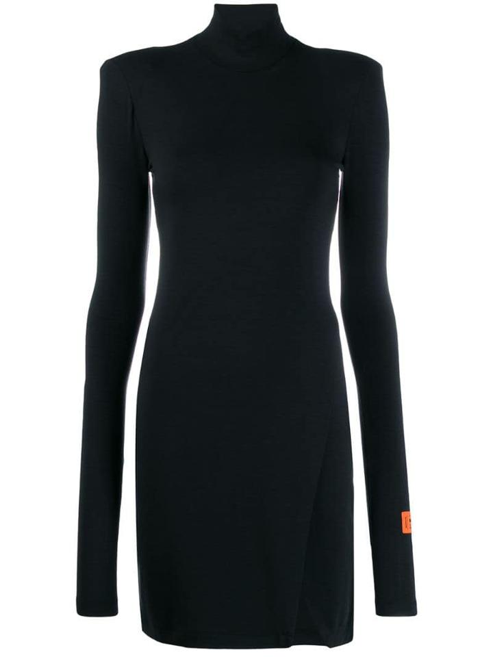 Heron Preston Turtle Neck Dress - Black