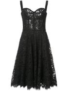 Dolce & Gabbana Lace Bustier Dress - Black