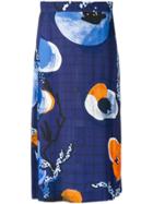 Henrik Vibskov Floral Midi Skirt - Blue