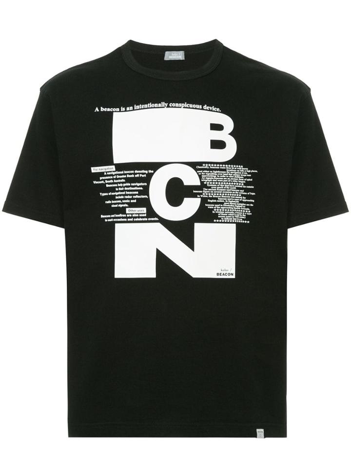 Kolor Beacon Bcn Print T-shirt - Black