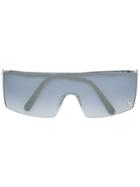 Philipp Plein Gradient Lens Square Frame Sunglasses - Silver