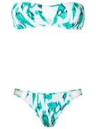 Brigitte Bandeau Bikini Set - Green