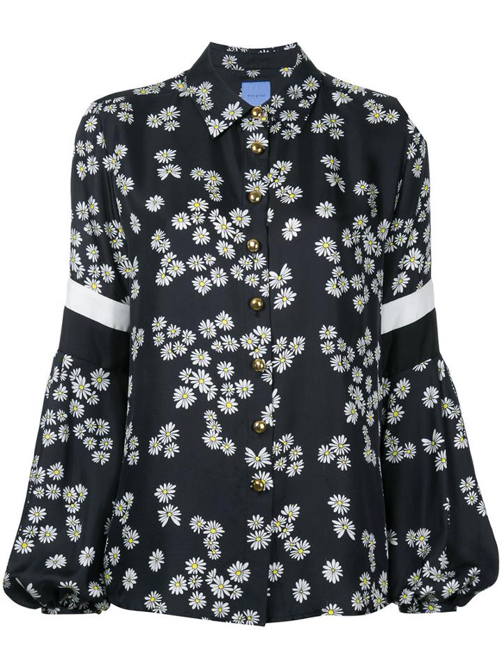 Macgraw - Bloom Blouse - Women - Silk - 6, Black, Silk