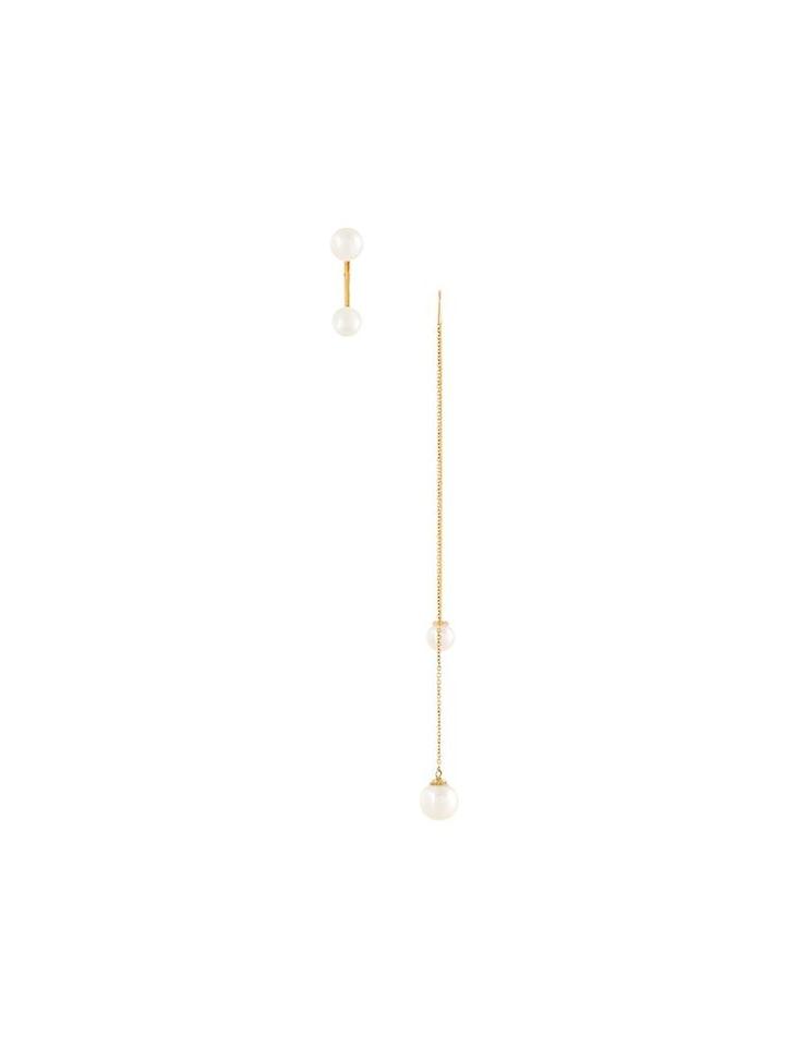 Delfina Delettrez 18kt Yellow Gold 'fishing For Compliments'l Earring, Women's, Metallic