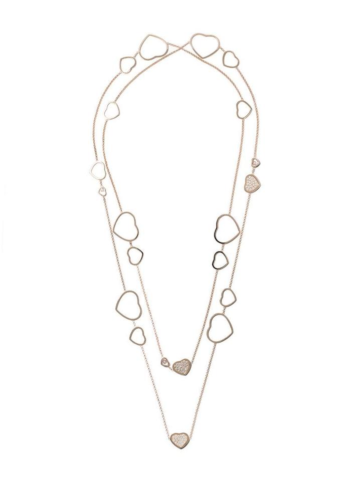 Chopard 18kt Rose Gold Happy Hearts Diamond Sautoir Necklace