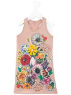 Stella Mccartney Kids Floral Print Dress, Girl's, Size: 6 Yrs, Pink/purple