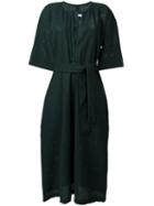 Humanoid Belted Dress, Size: Small, Green, Cotton