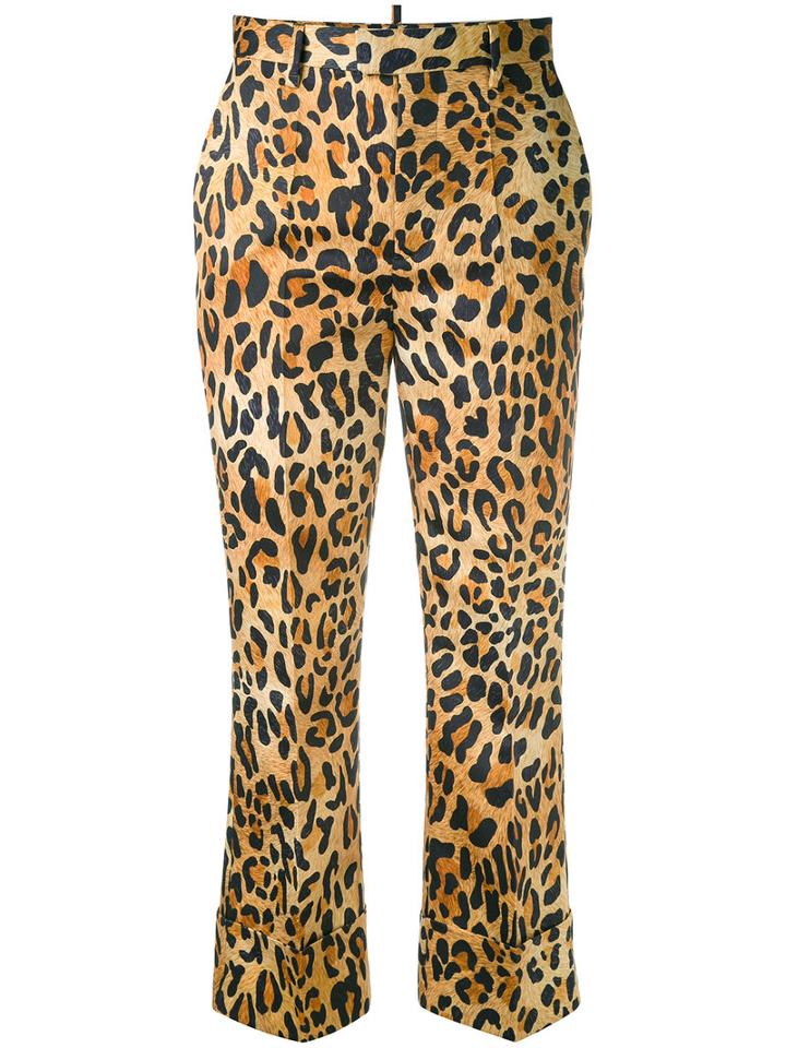 Dsquared2 - Cropped Trousers - Women - Polyester - 38, Nude/neutrals, Polyester