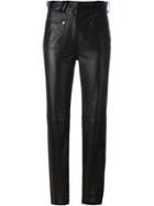 Courrèges 'p04' Trousers, Women's, Size: 36, Black, Lamb Skin