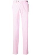 Pt01 Striped Straight-leg Trousers - Pink