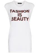 Dolce & Gabbana Fashion Is Beauty' Tank Top - White