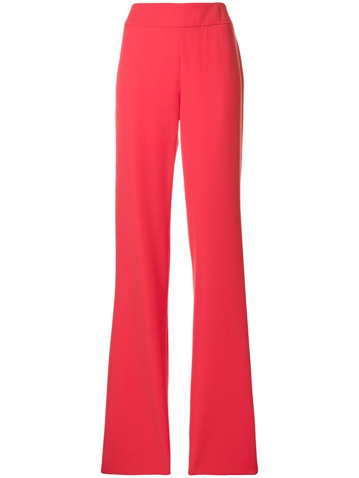 Emporio Armani High-waisted Flared Trousers - Pink & Purple