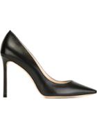 Jimmy Choo Romy Pumps, Women's, Size: 37, Black, Leather