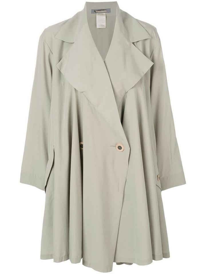 Issey Miyake Pre-owned Single Breasted Trench Coat - Green