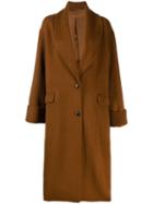 Joseph Oversized Single-breasted Coat - Brown