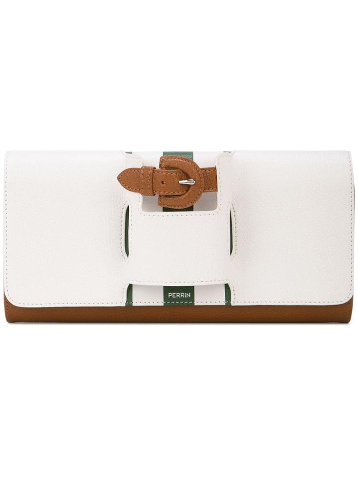 Perrin Paris La Boucle Clutch - Brown
