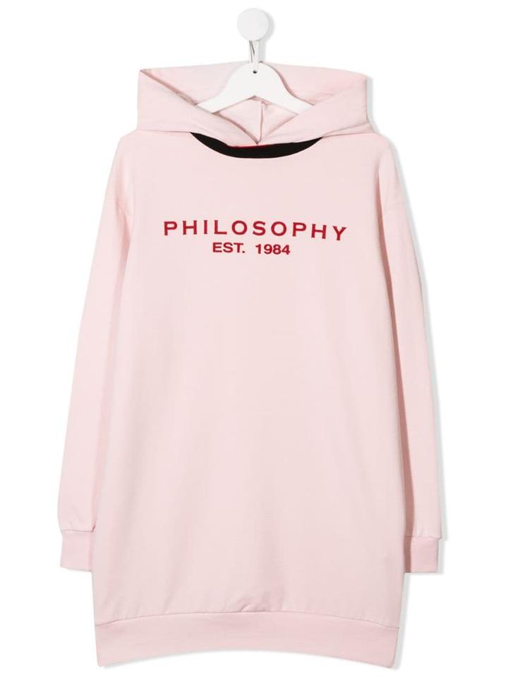 Philosophy Di Lorenzo Serafini Kids Logo Hoodie - Pink