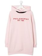 Philosophy Di Lorenzo Serafini Kids Logo Hoodie - Pink