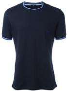 Fay - Logo Print T-shirt - Men - Cotton/spandex/elastane - Xxl, Blue, Cotton/spandex/elastane